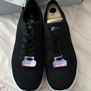 Black Sport Memory Foam Sneakers